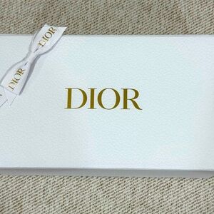 Dior White  Gift Box with Gold Accents